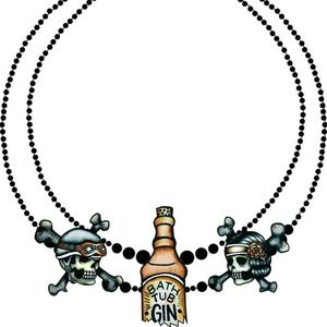 Too Fast Gin Rummy Necklace Steampunk Rockabilly